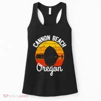 Sunset Haystack Rock Souvenir Cannon Beach Women's Tank Top thumb 0