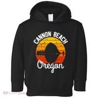 Sunset Haystack Rock Souvenir Cannon Beach Toddler Hoodie thumb 0