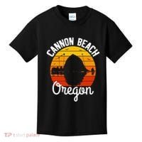 Sunset Haystack Rock Souvenir Cannon Beach Kids T-Shirt thumb 0