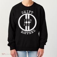 Shift Happens Race Car Fan Manual Transmission 6 Speed Funny Women's Sweatshirt thumb 0