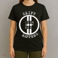 Shift Happens Race Car Fan Manual Transmission 6 Speed Funny T-Shirt thumb 4
