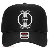 Shift Happens Race Car Fan Manual Transmission 6 Speed Funny Hat thumb 0