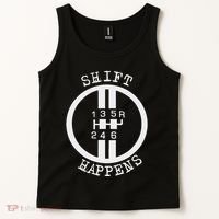 Shift Happens Race Car Fan Manual Transmission 6 Speed Funny Tank Top thumb 2
