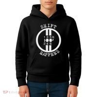 Shift Happens Race Car Fan Manual Transmission 6 Speed Funny Kids Hoodie thumb 4
