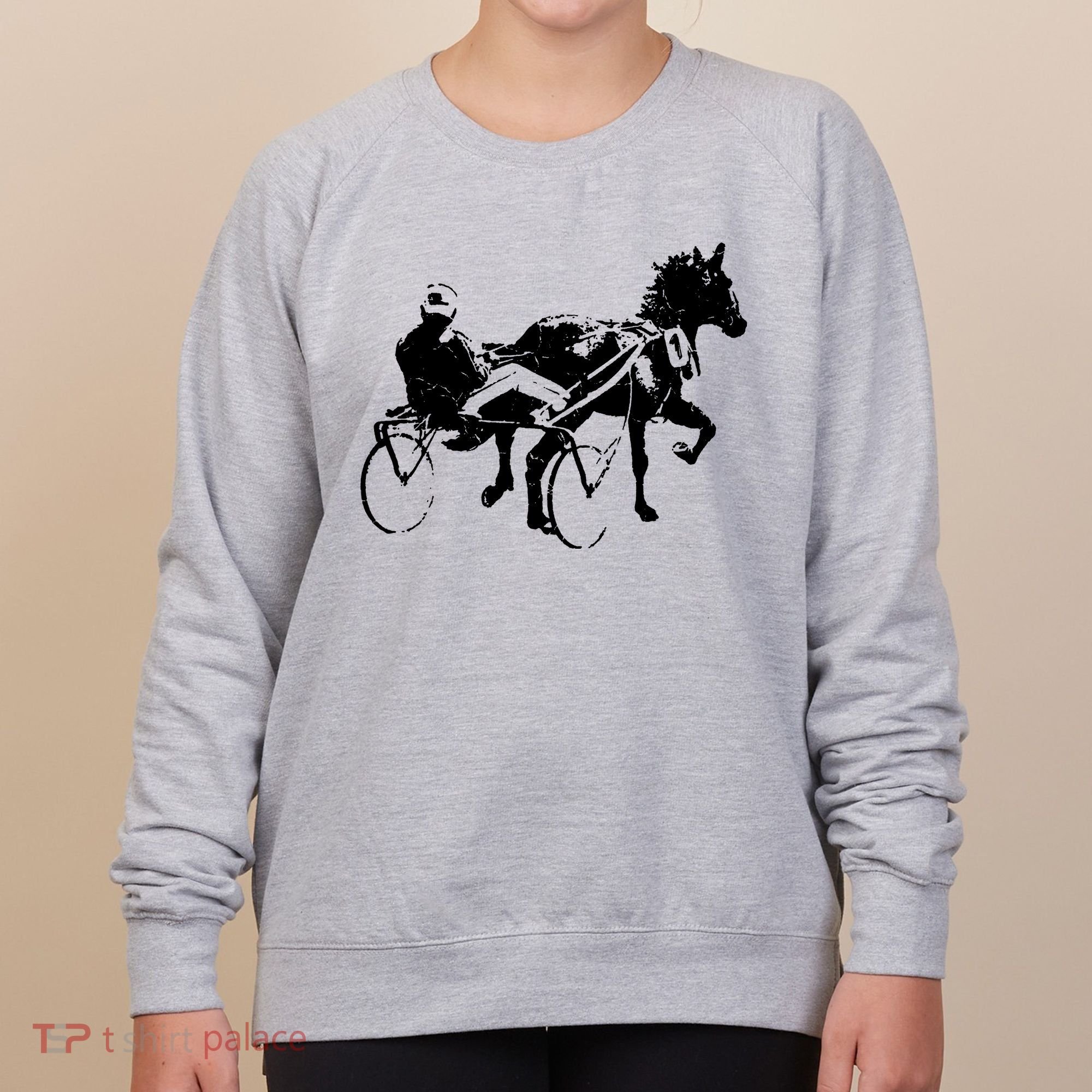 Sports Horse Race Harness Racing Women's Sweatshirt