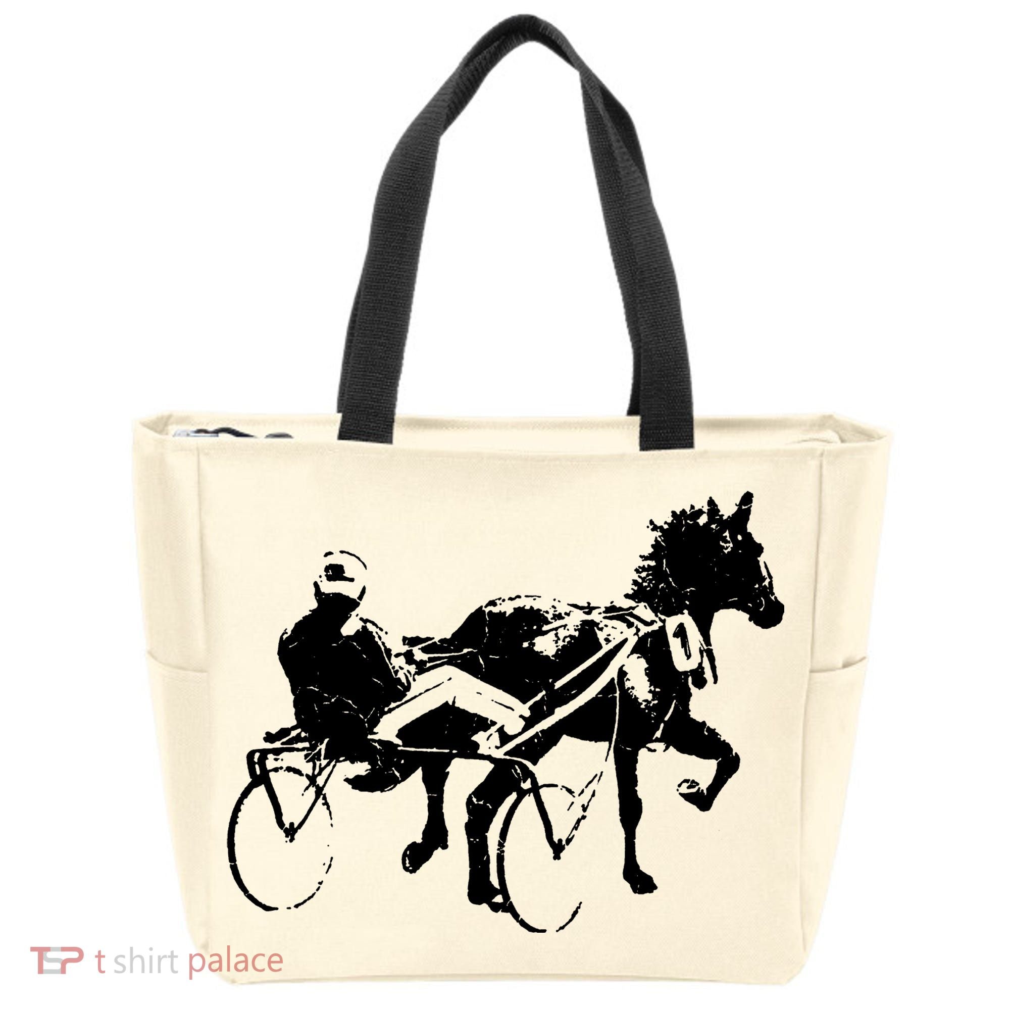 Sports Horse Race Harness Racing Tote Bag