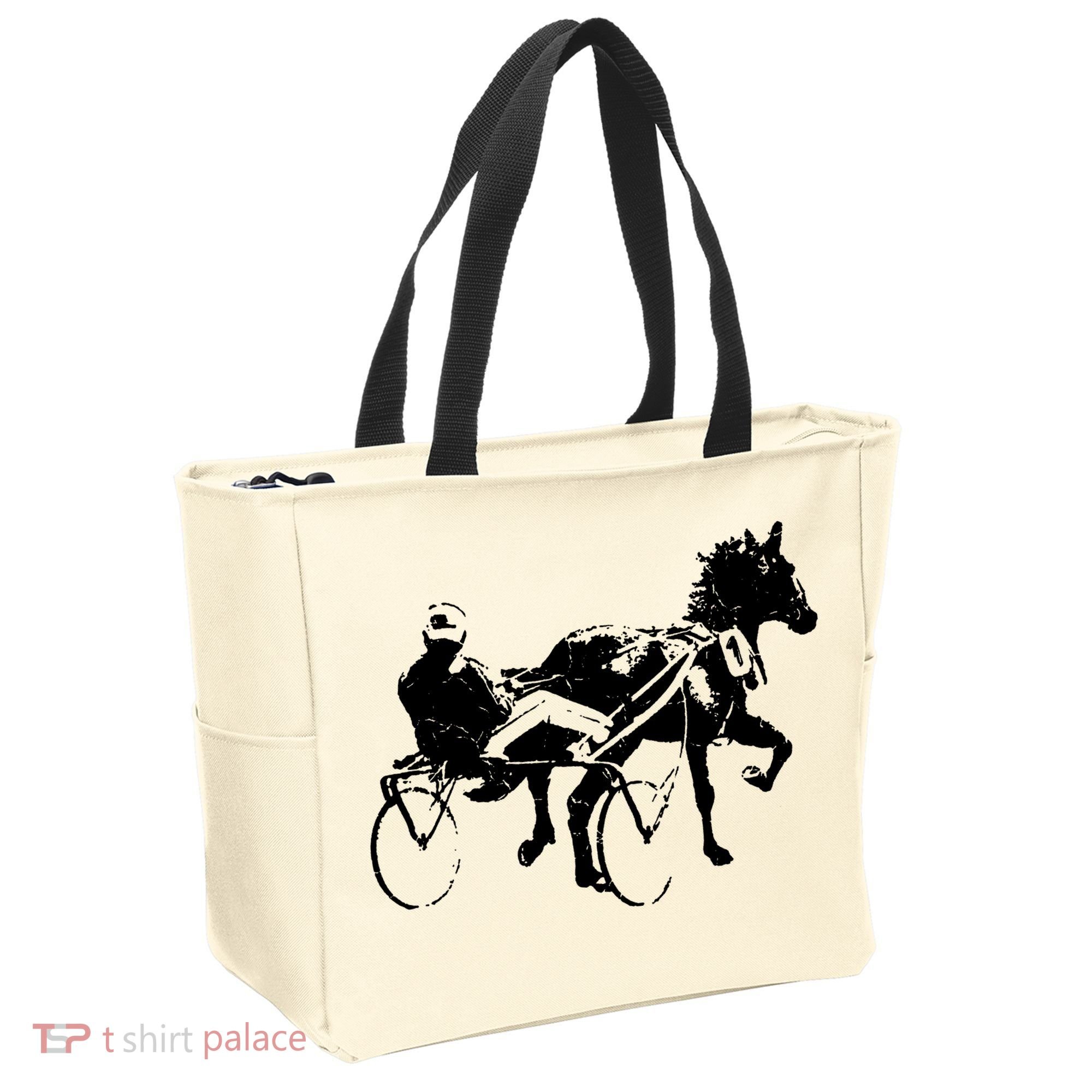 Sports Horse Race Harness Racing Tote Bag