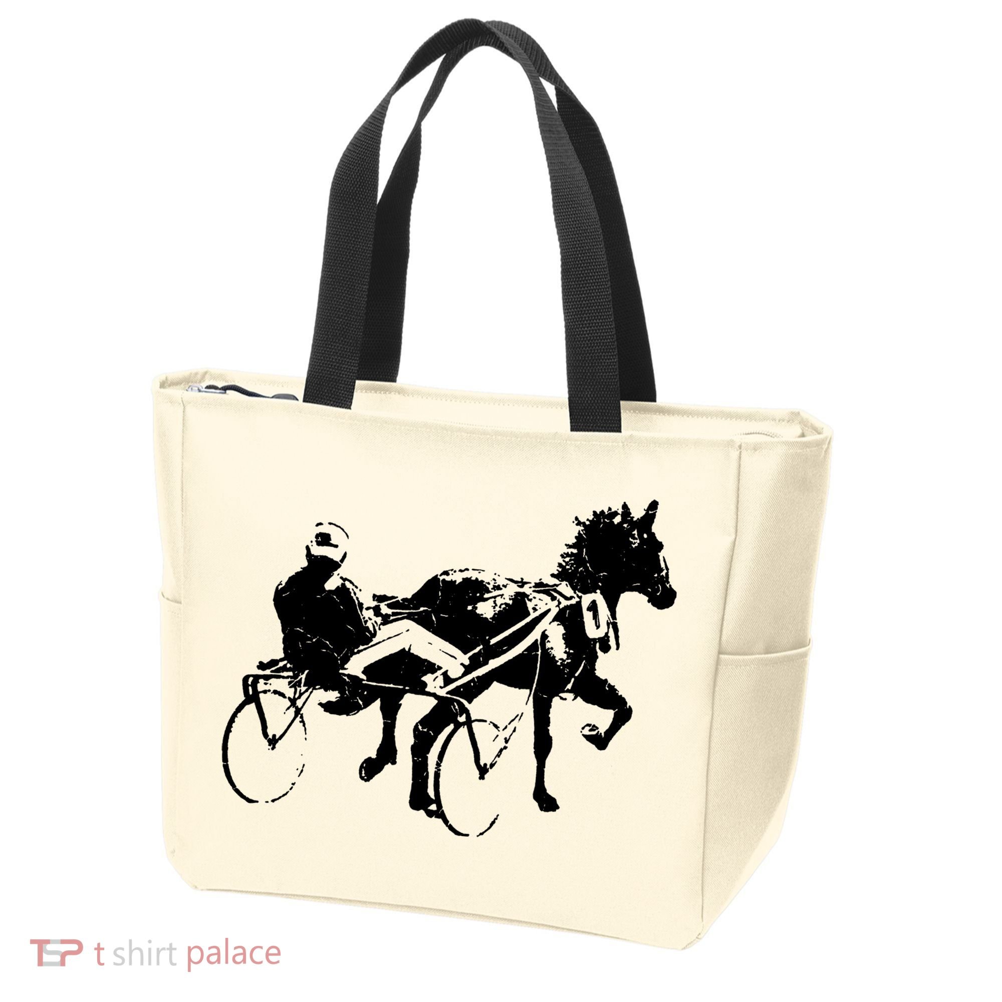 Sports Horse Race Harness Racing Tote Bag