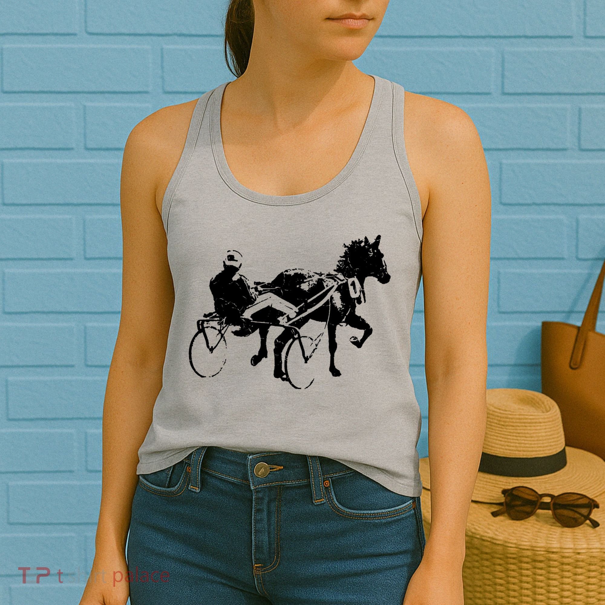 Sports Horse Race Harness Racing Women's Tank Top