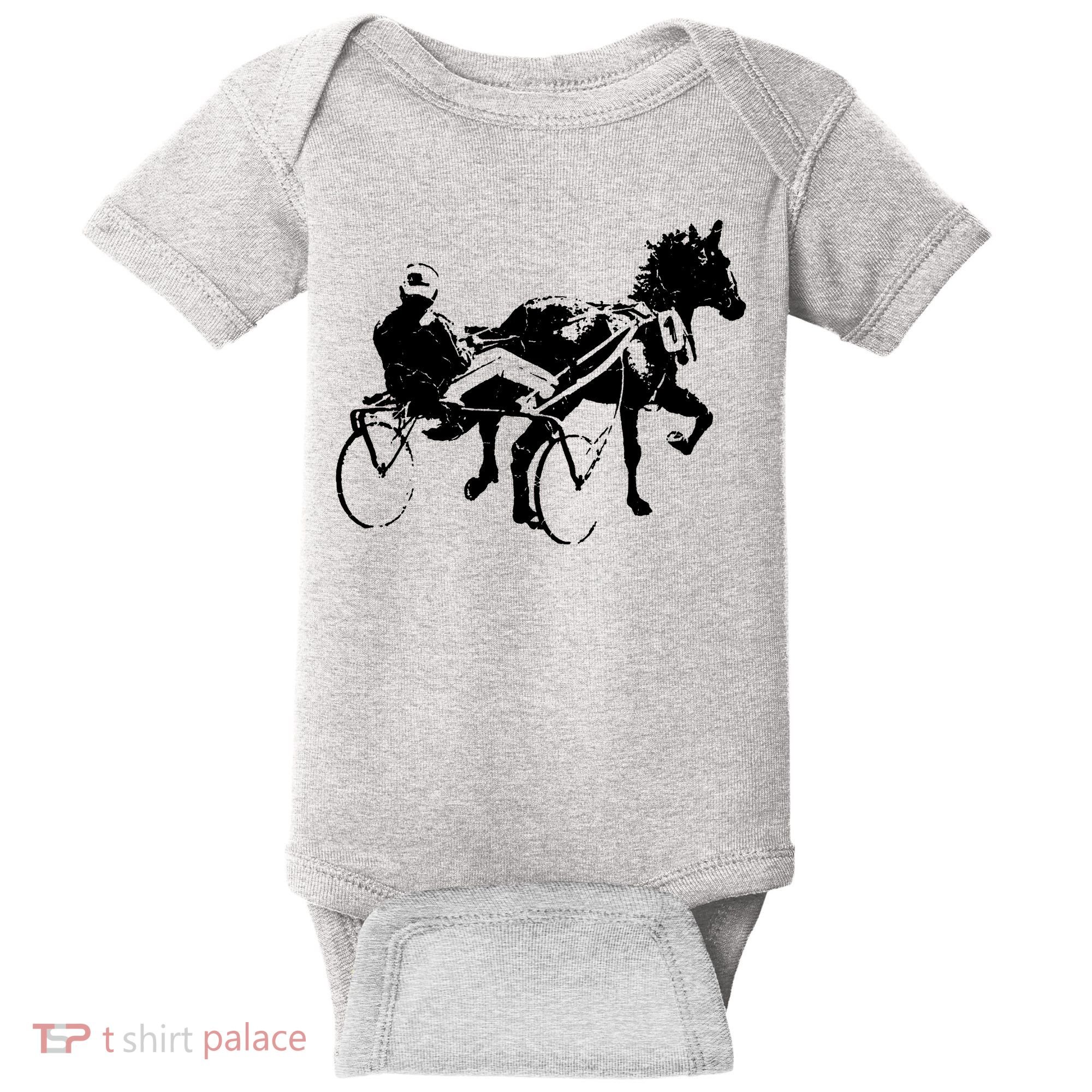 Sports Horse Race Harness Racing Baby Bodysuit