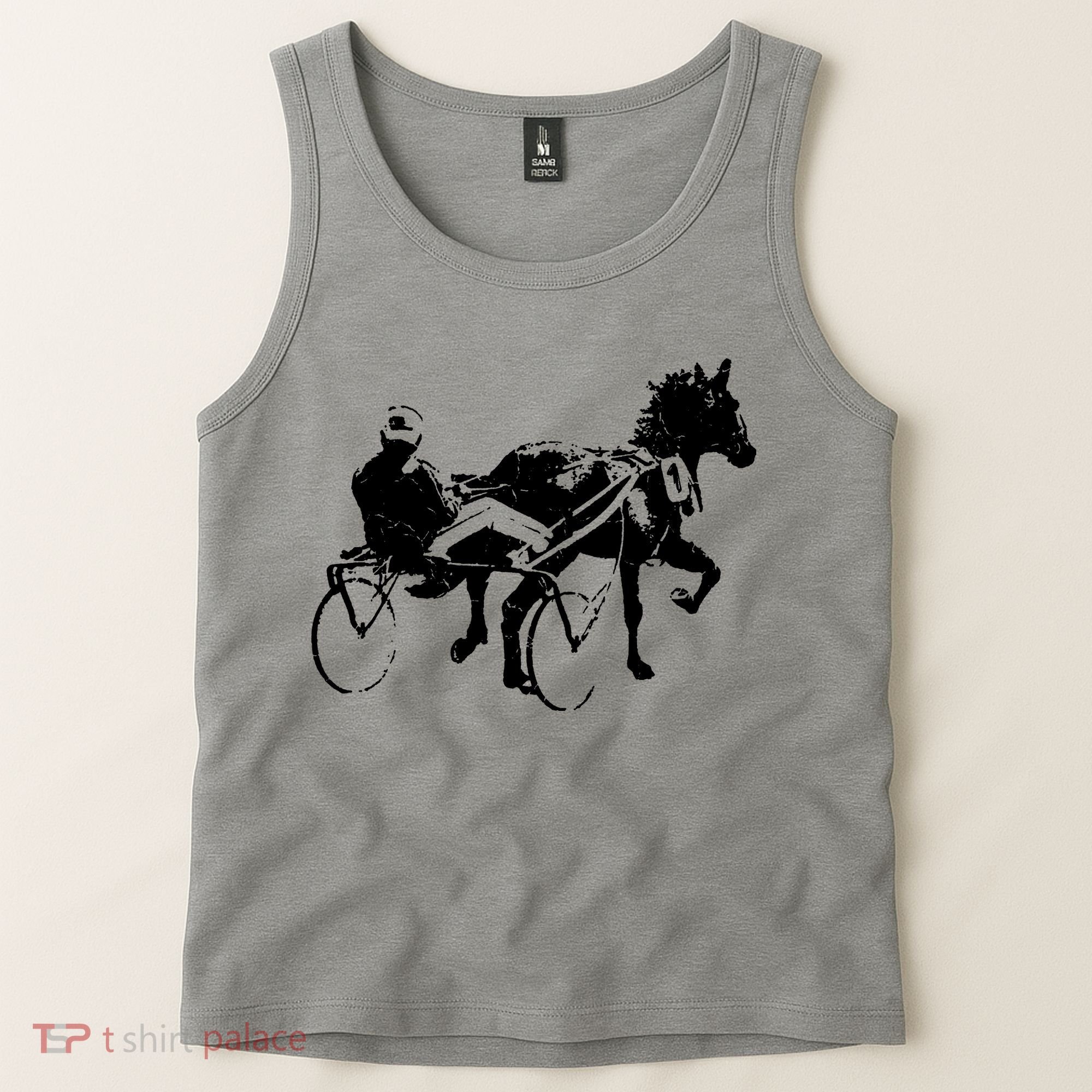Sports Horse Race Harness Racing Tank Top