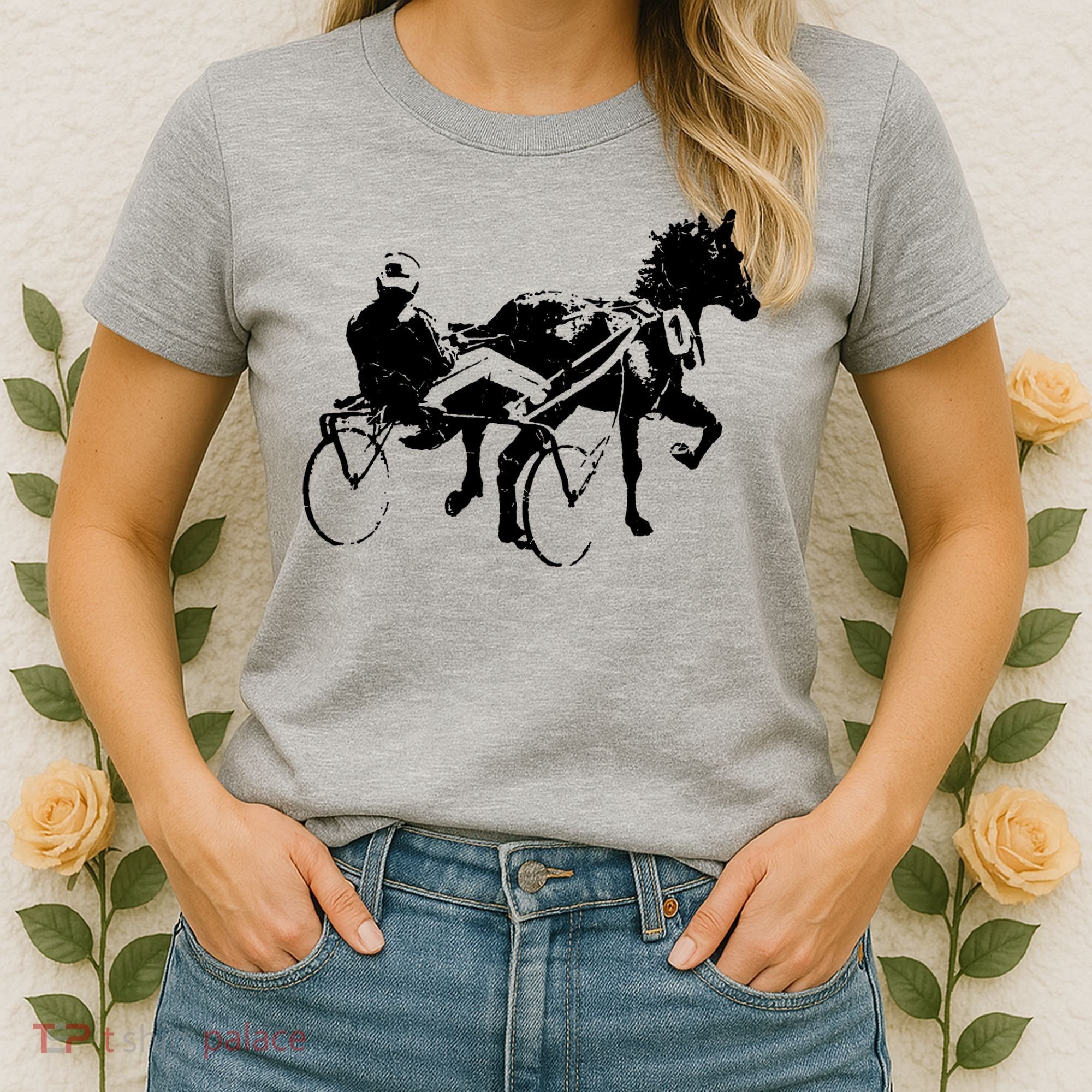 Sports Horse Race Harness Racing Women's T-Shirt
