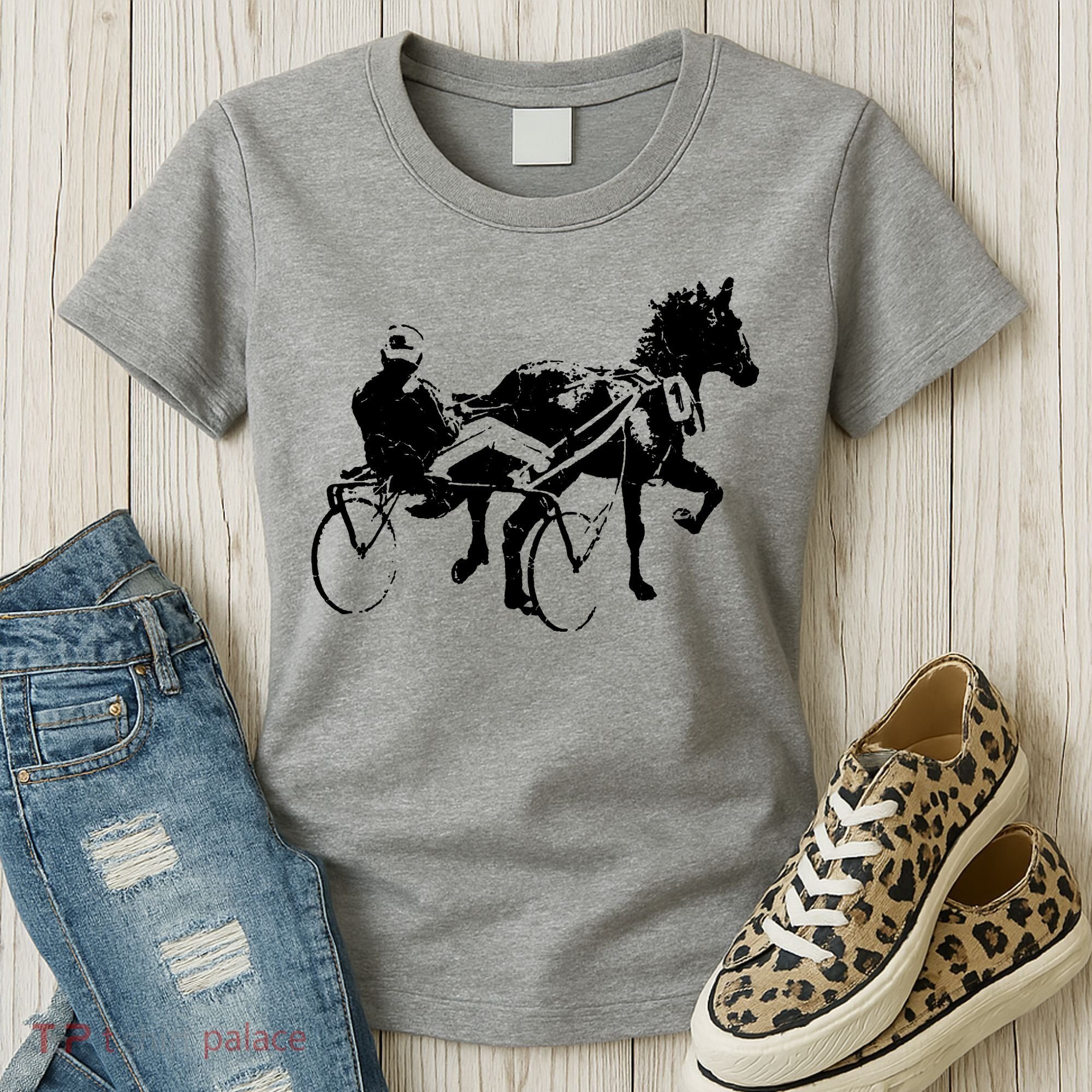 Sports Horse Race Harness Racing Women's T-Shirt