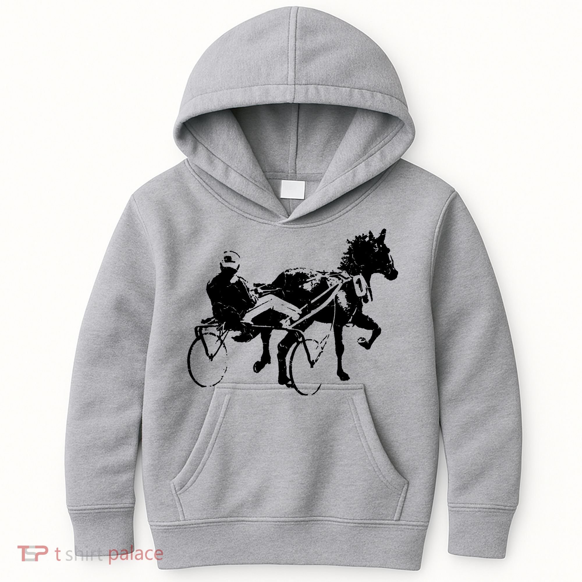 Sports Horse Race Harness Racing Kids Hoodie