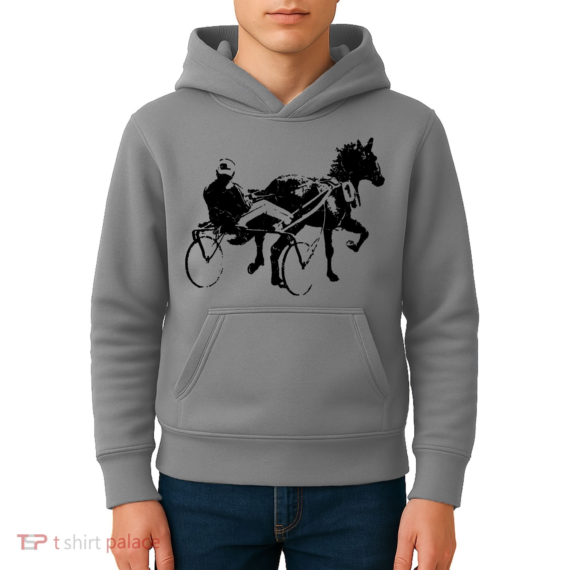 Sports Horse Race Harness Racing Kids Hoodie