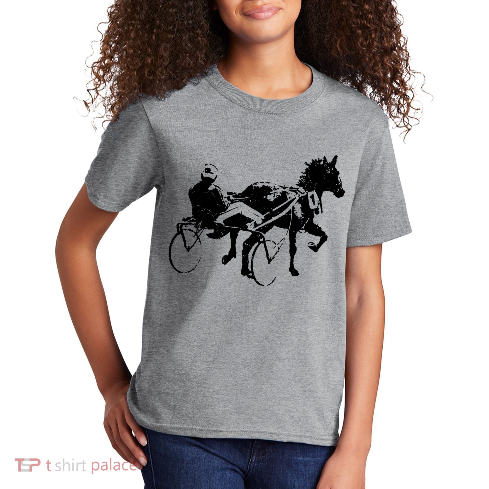 Sports Horse Race Harness Racing Kids T-Shirt