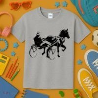 Sports Horse Race Harness Racing Kids T-Shirt thumb 3