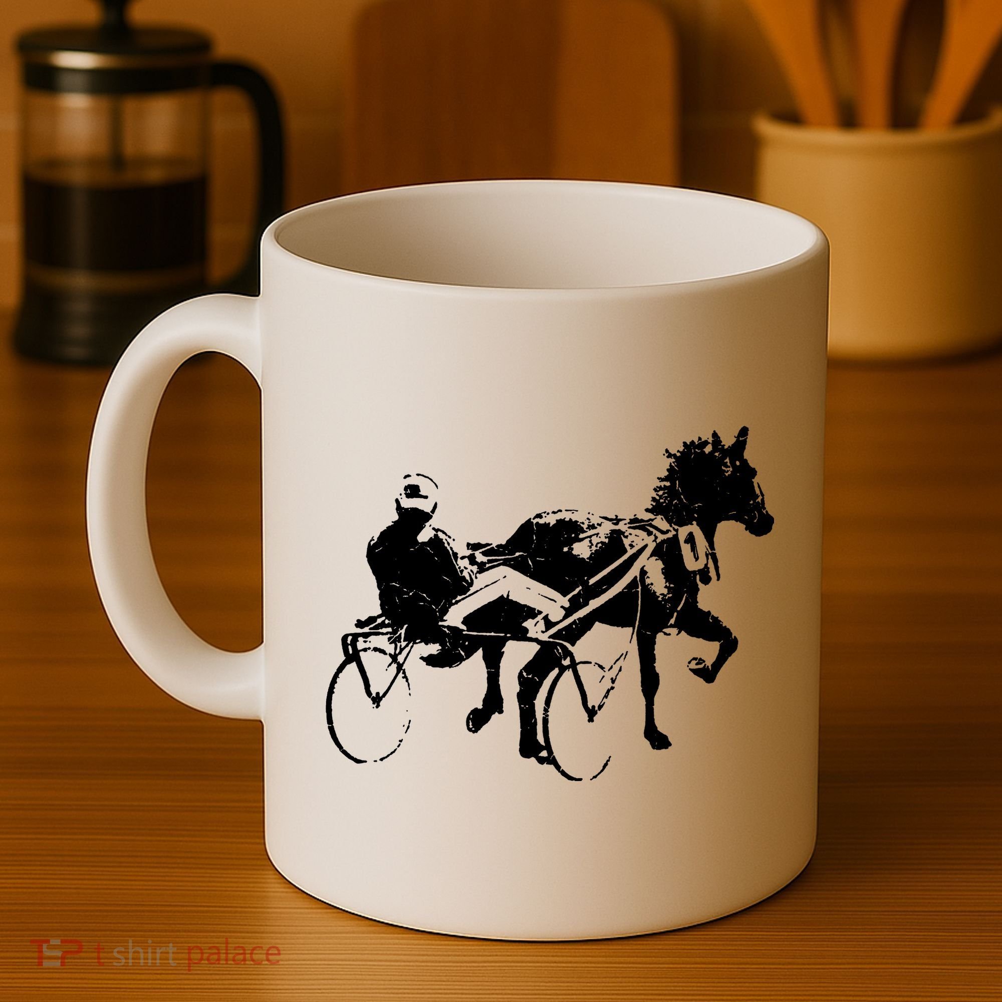 Sports Horse Race Harness Racing Coffee Mug