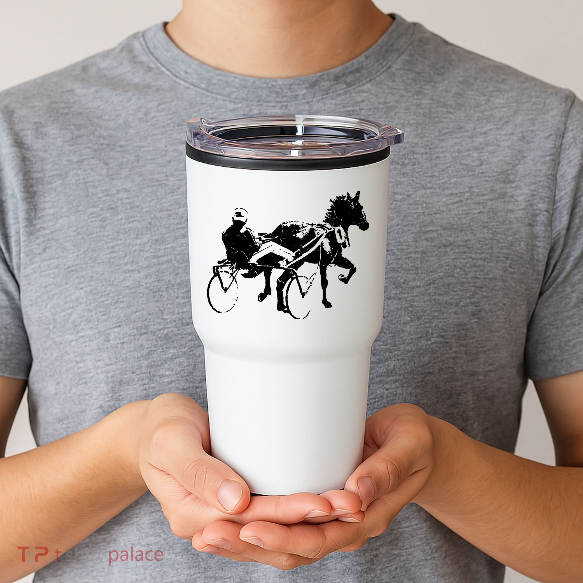 Sports Horse Race Harness Racing Tumbler