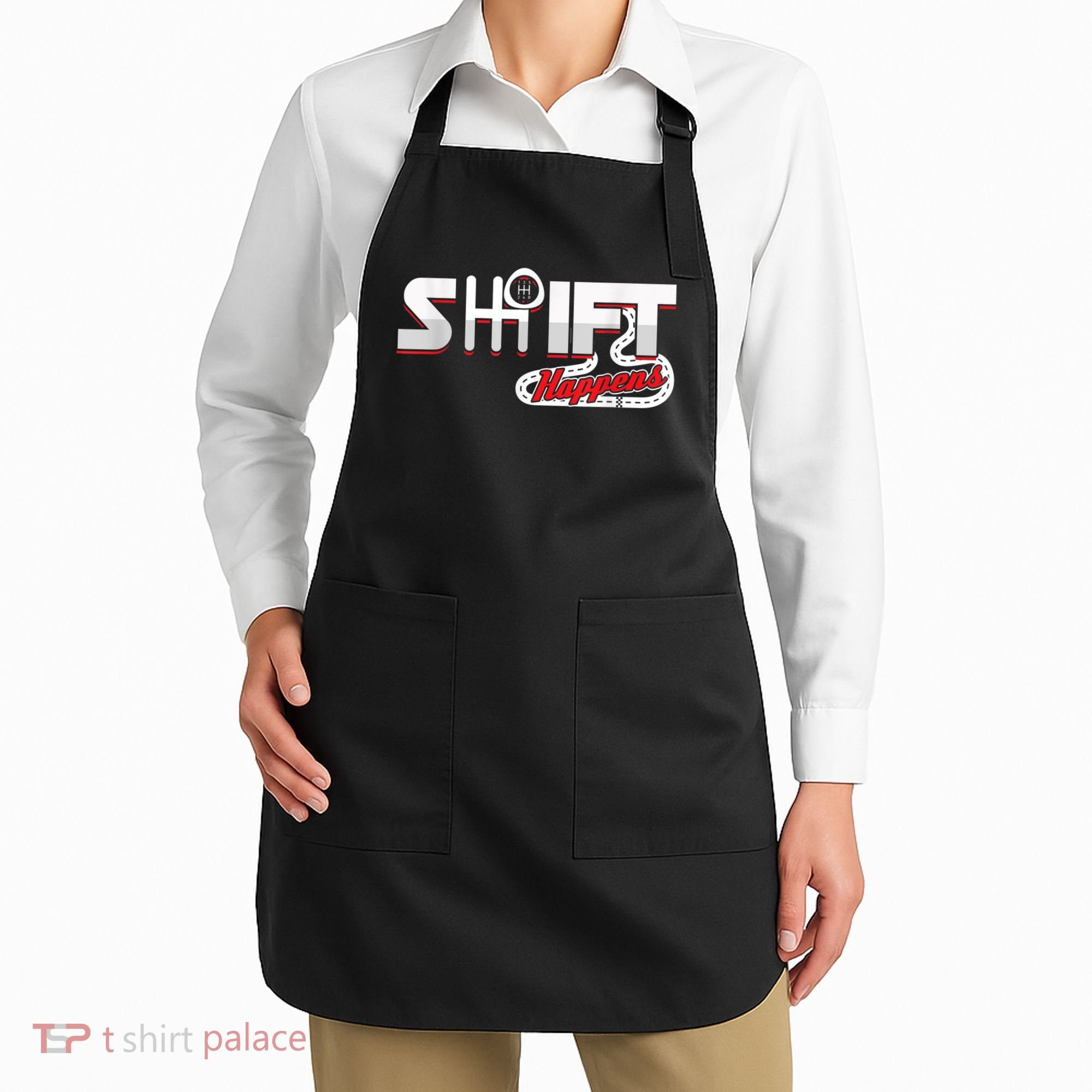 Shift Happens Race Racing Car Manual Mechanic Sportcar Apron