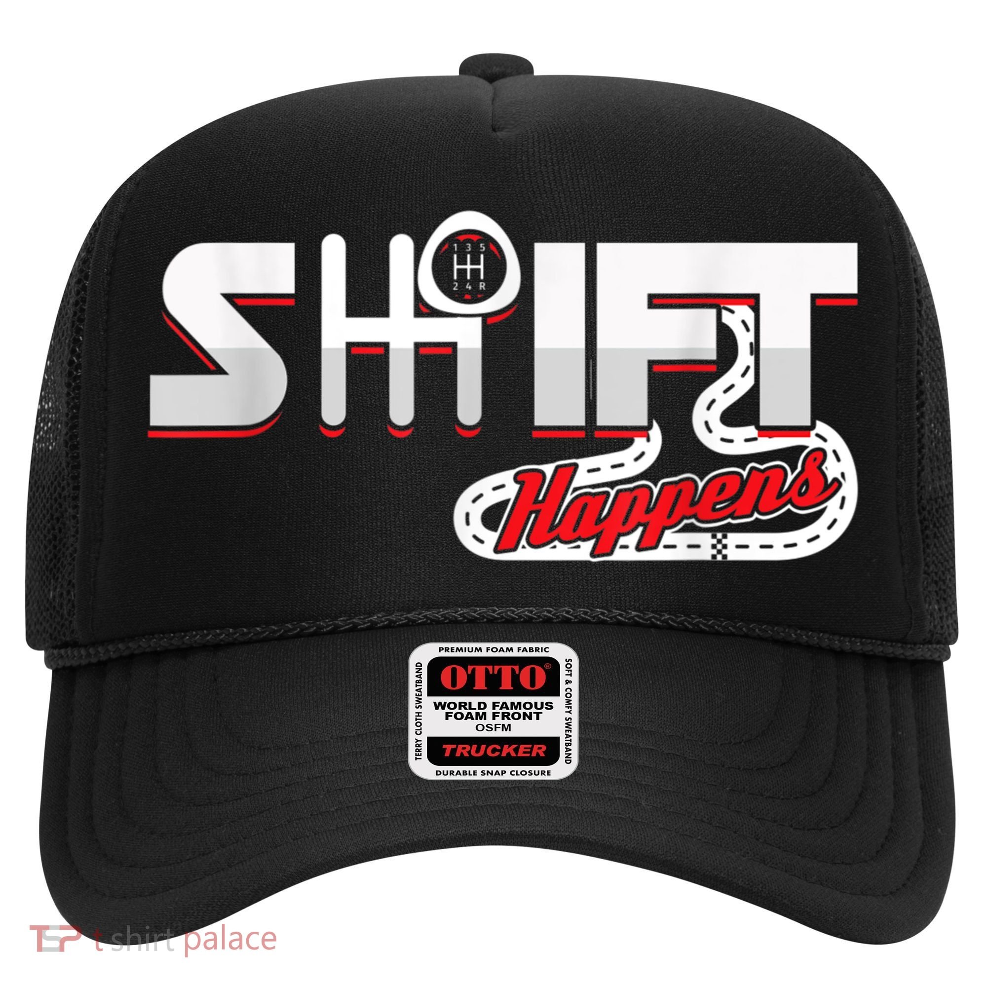 Shift Happens Race Racing Car Manual Mechanic Sportcar Hat