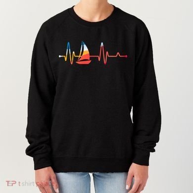 Sailing Heartbeat Retro Sailor Women's Sweatshirt