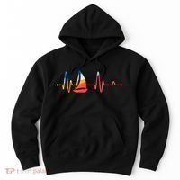 Sailing Heartbeat Retro Sailor Hoodie thumb 0