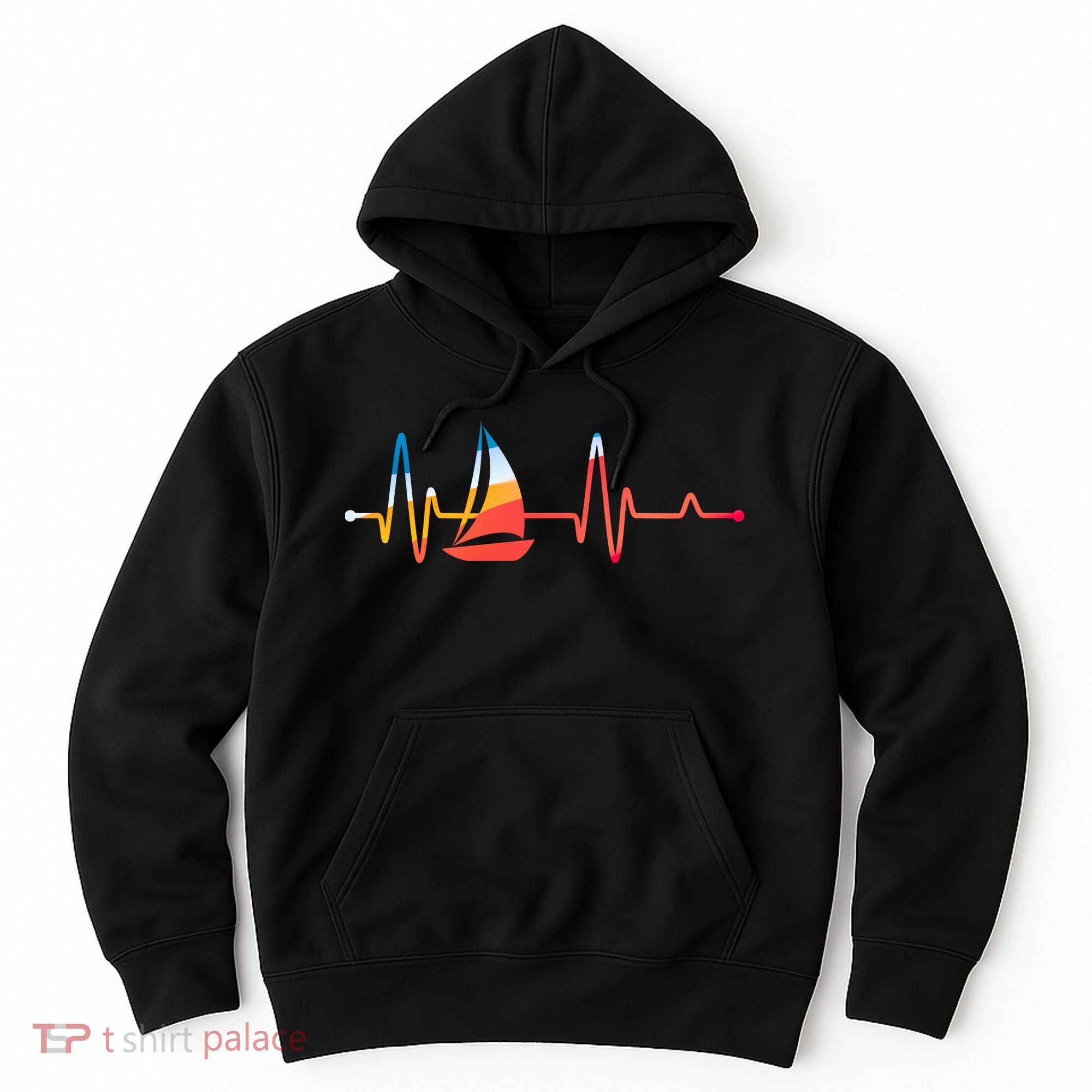 Sailing Heartbeat Retro Sailor Hoodie