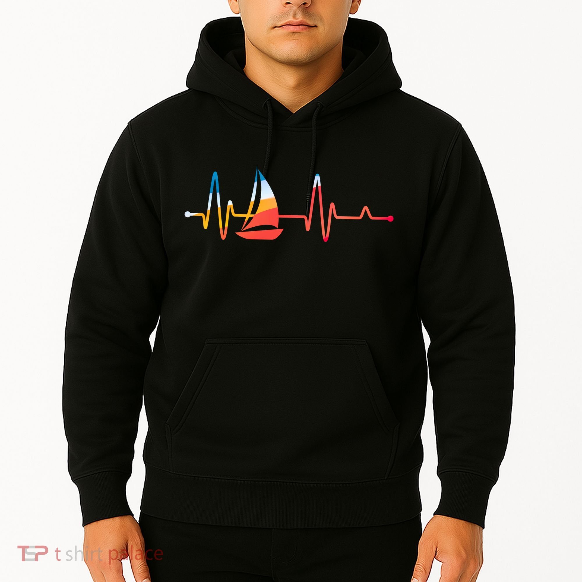 Sailing Heartbeat Retro Sailor Hoodie