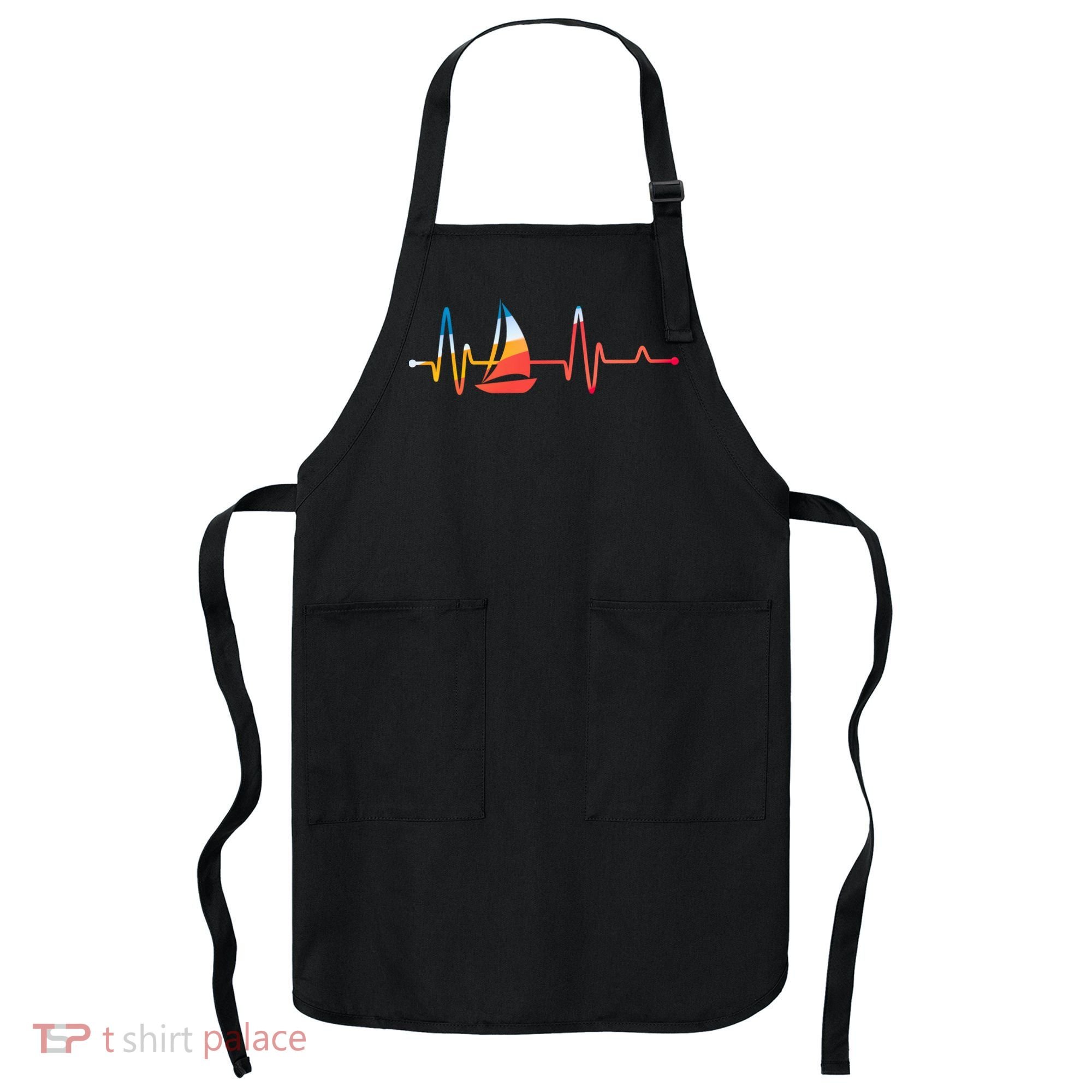 Sailing Heartbeat Retro Sailor Apron