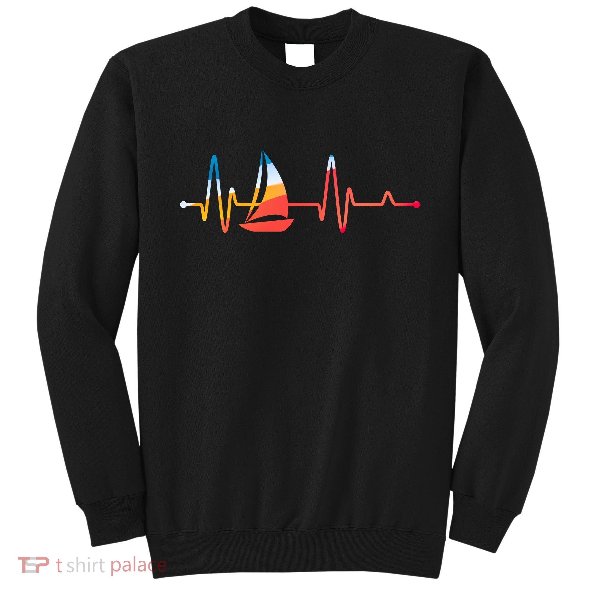 Sailing Heartbeat Retro Sailor Sweatshirt