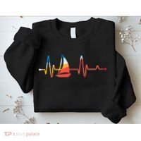 Sailing Heartbeat Retro Sailor Sweatshirt thumb 2