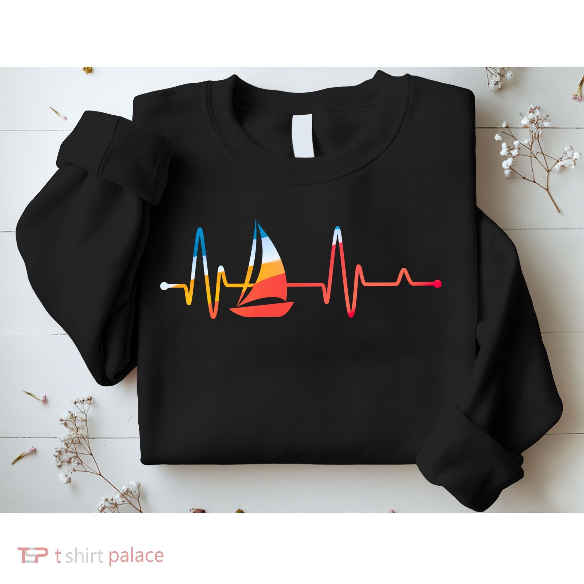 Sailing Heartbeat Retro Sailor Sweatshirt
