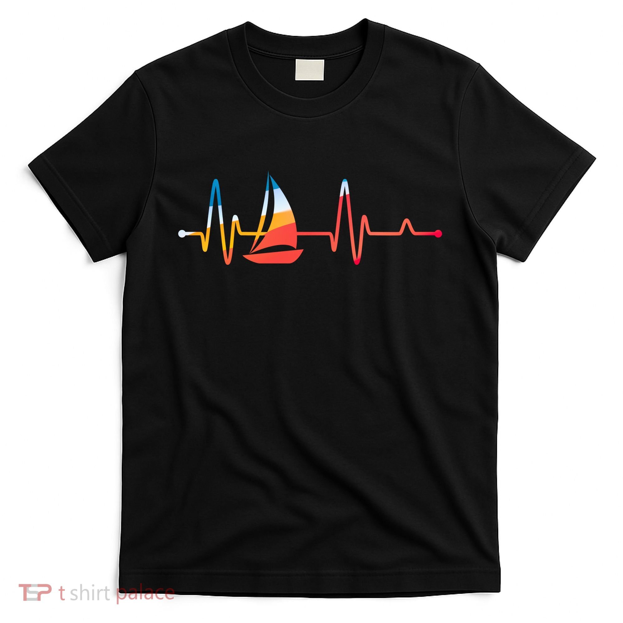 Sailing Heartbeat Retro Sailor T-Shirt