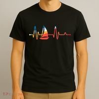 Sailing Heartbeat Retro Sailor T-Shirt thumb 3