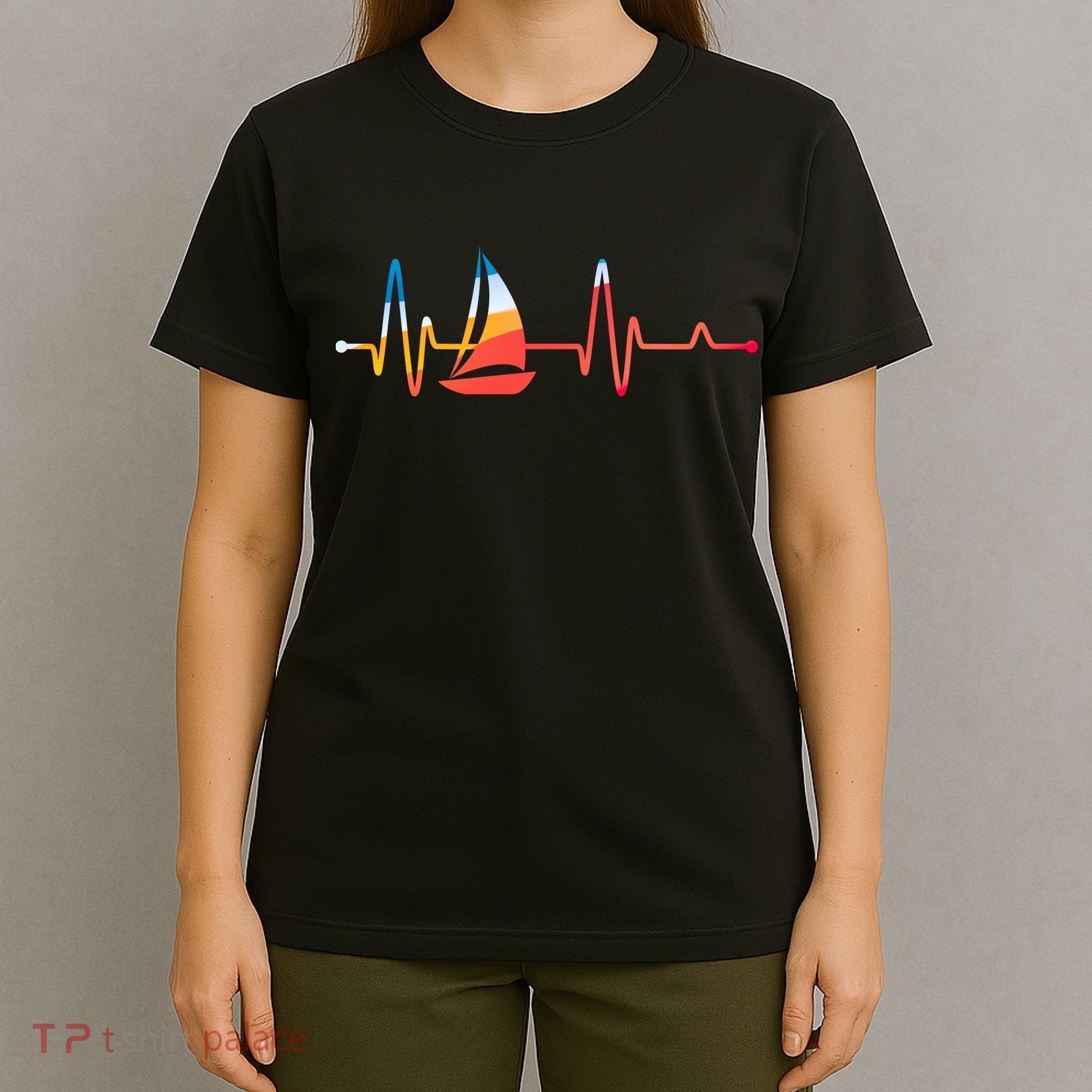 Sailing Heartbeat Retro Sailor T-Shirt
