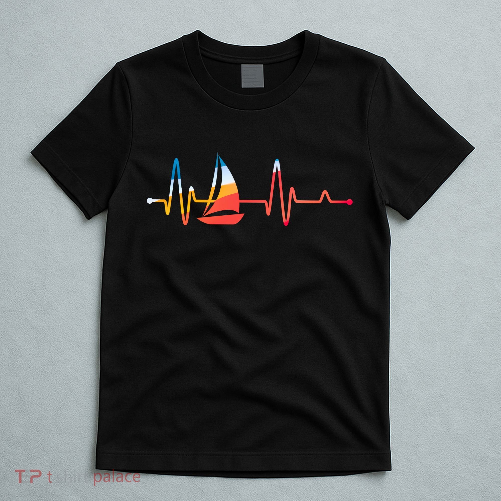 Sailing Heartbeat Retro Sailor T-Shirt