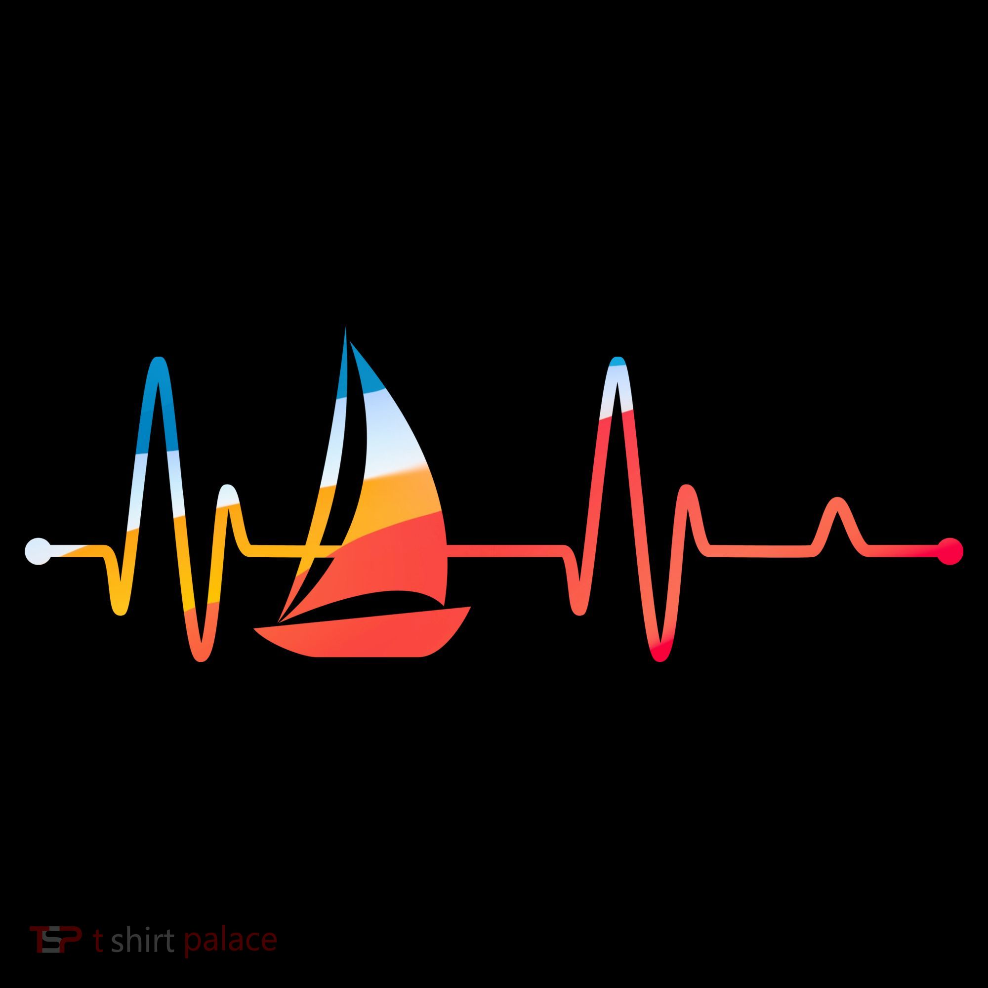 Sailing Heartbeat Retro Sailor Coaster