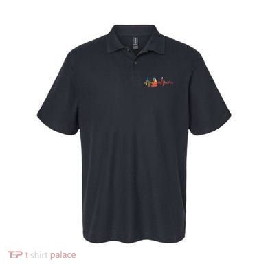 Sailing Heartbeat Retro Sailor Polo