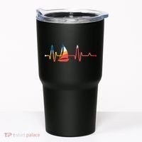 Sailing Heartbeat Retro Sailor Tumbler thumb 0