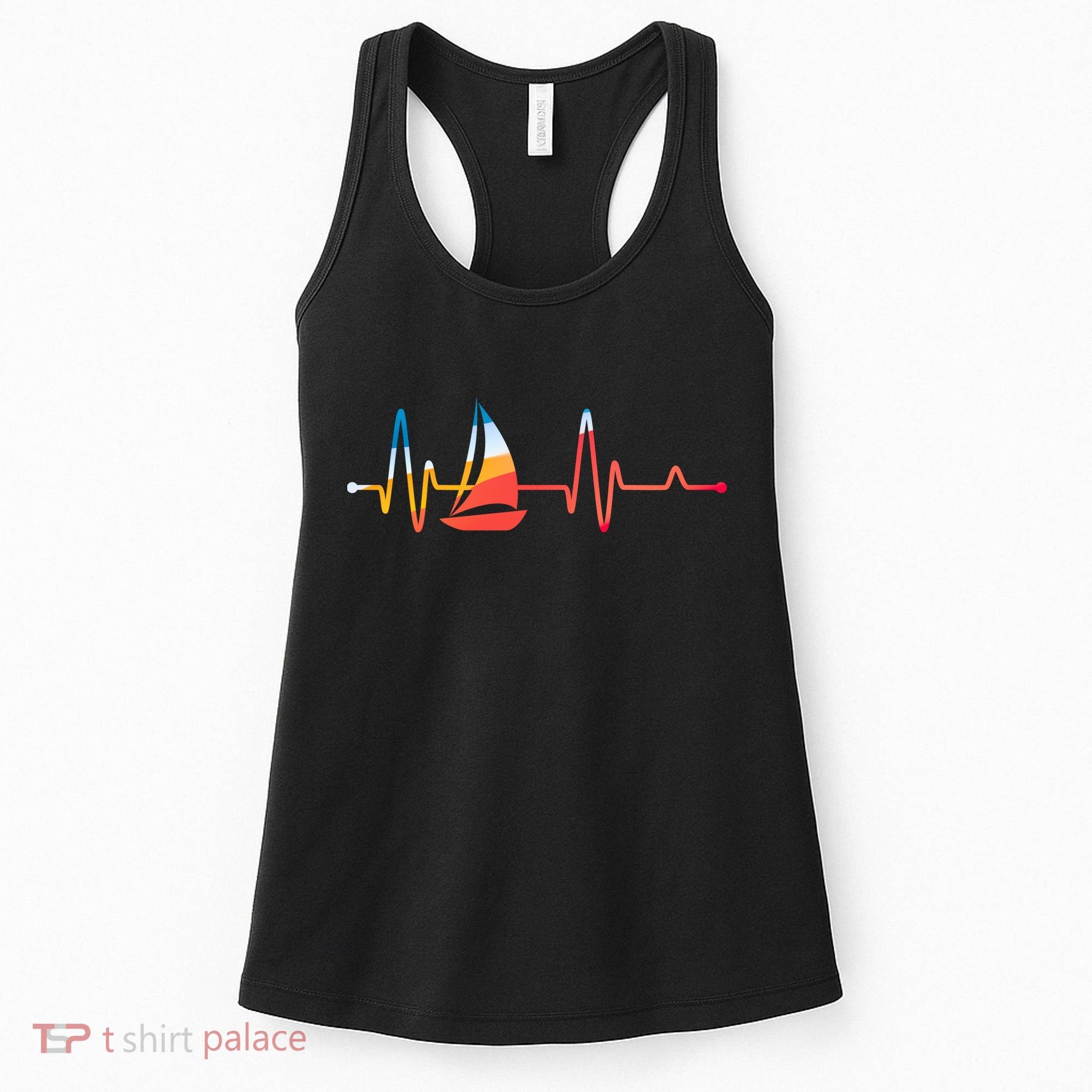 Sailing Heartbeat Retro Sailor Women's Tank Top