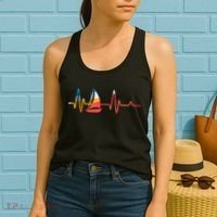 Sailing Heartbeat Retro Sailor Women's Tank Top thumb 2