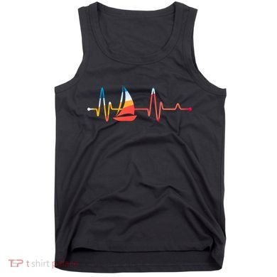 Sailing Heartbeat Retro Sailor Tank Top