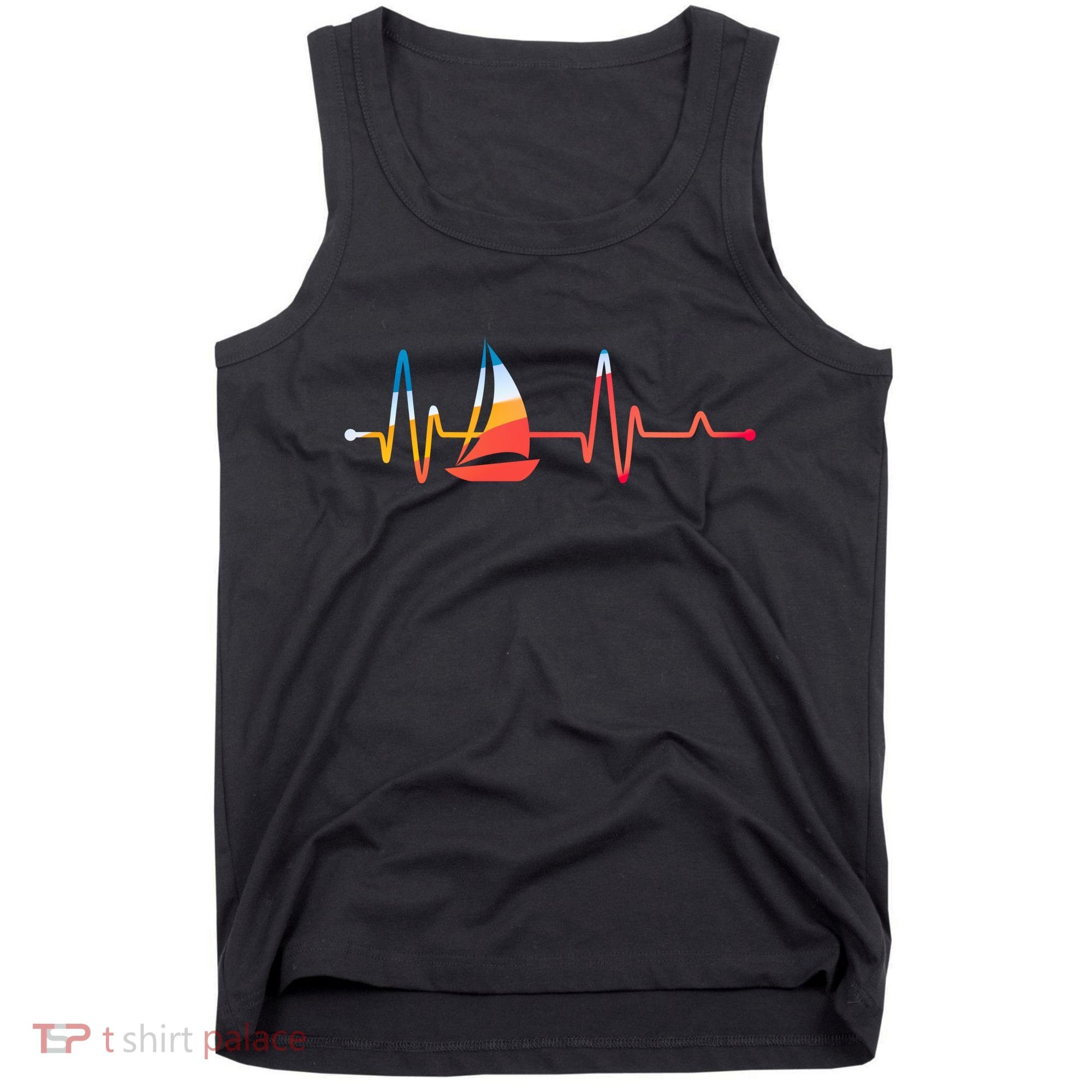 Sailing Heartbeat Retro Sailor Tank Top