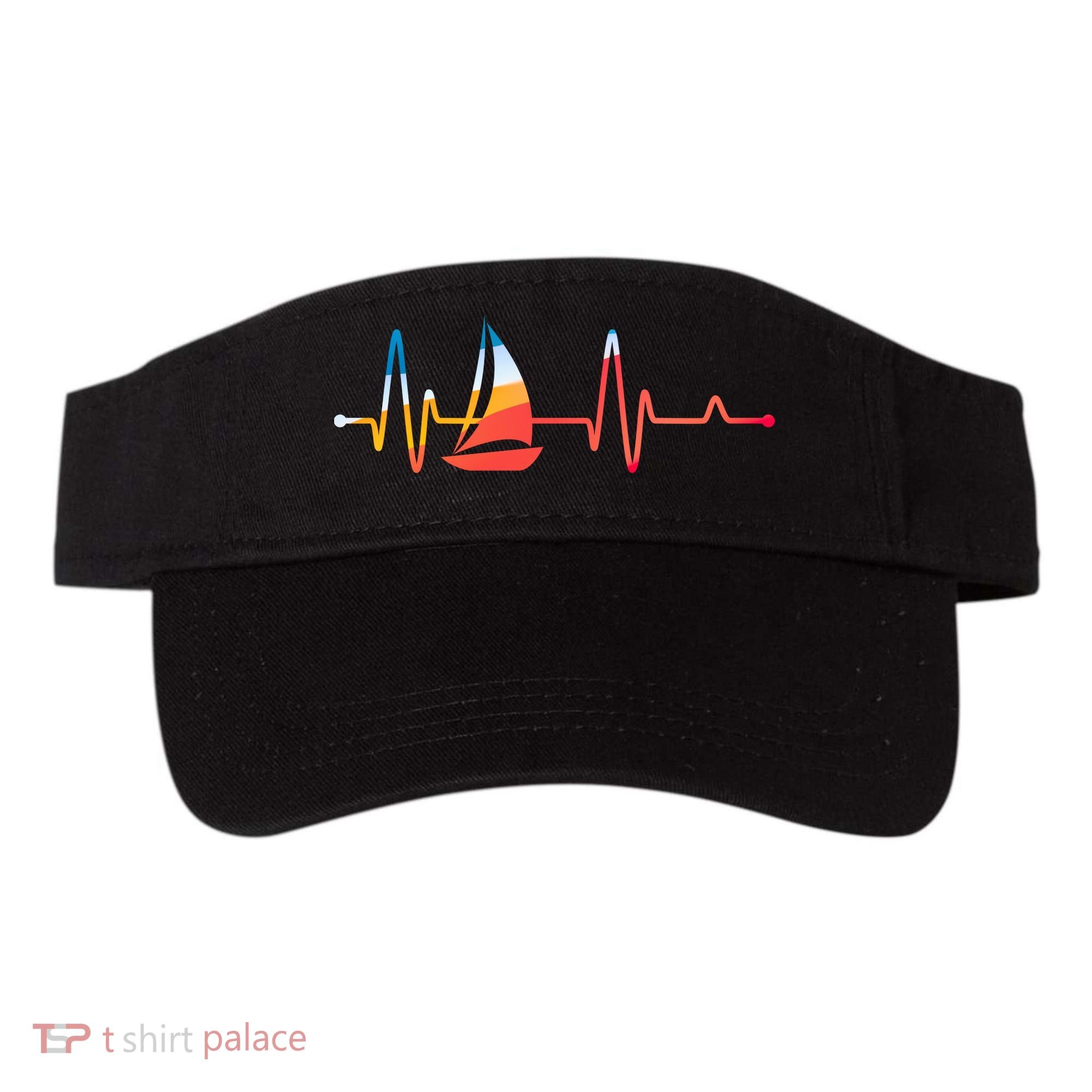 Sailing Heartbeat Retro Sailor Visor