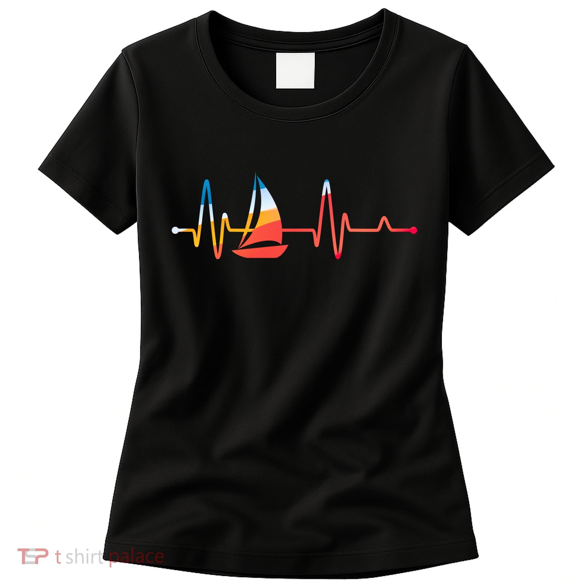 Sailing Heartbeat Retro Sailor Women's T-Shirt