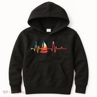 Sailing Heartbeat Retro Sailor Kids Hoodie thumb 0