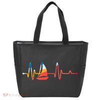 Sailing Heartbeat Retro Sailor Tote Bag thumb 0