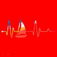 Sailing Heartbeat Retro Sailor Santa Hat thumb 1