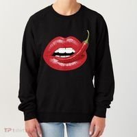Sexy Hot Red Chili Pepper Lips Women's Sweatshirt thumb 0